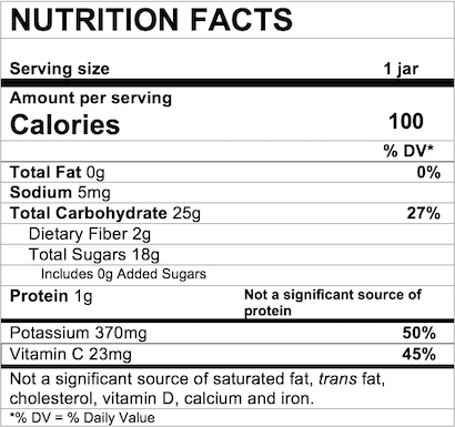 Nutrition Facts Banana