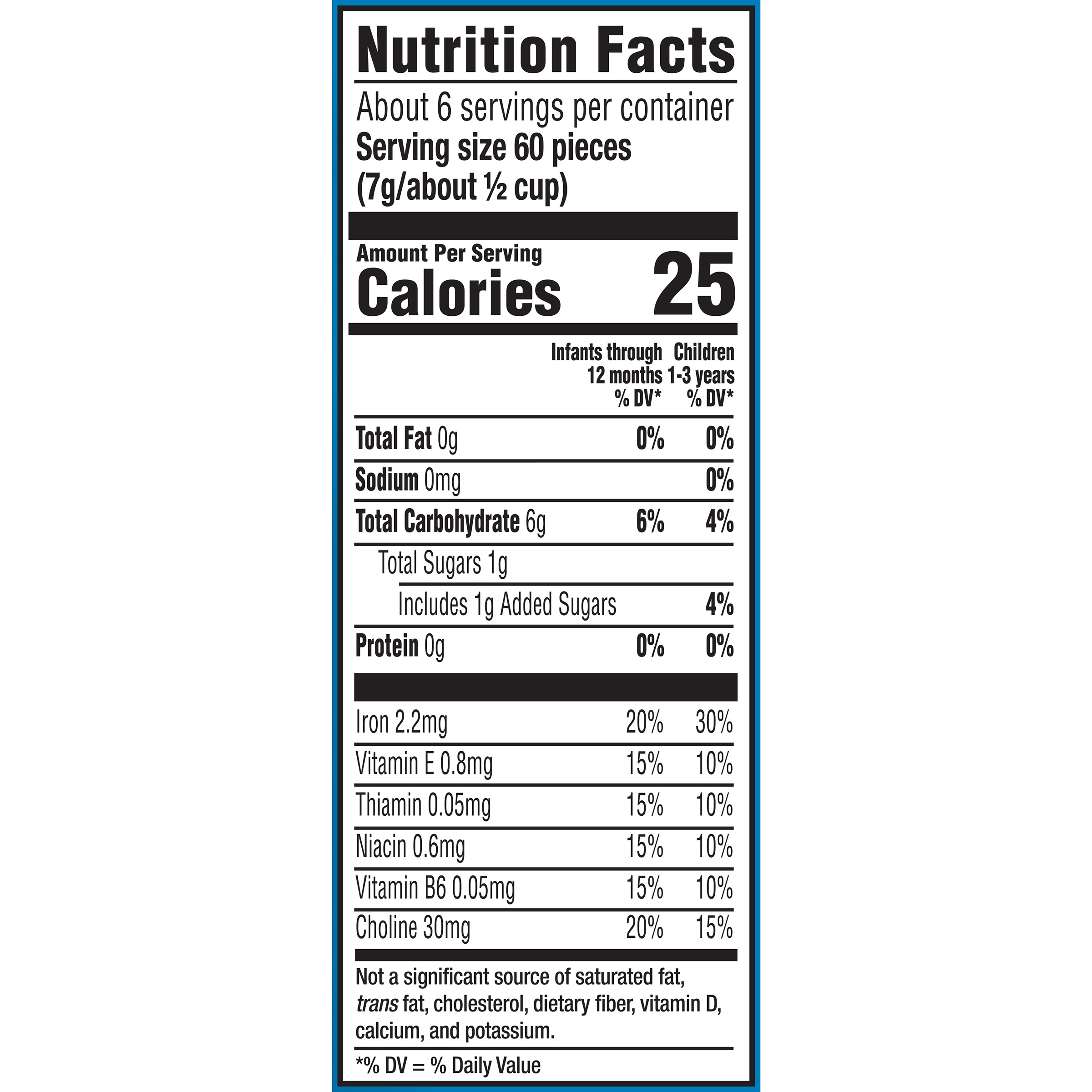 Gerber Peach Puffs Nutrition Info