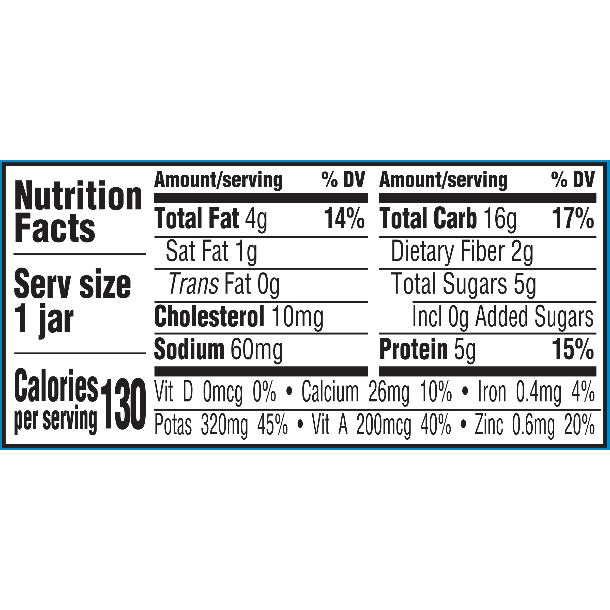 Gerber 3rd Foods Beef Vegetable Nutrition Info