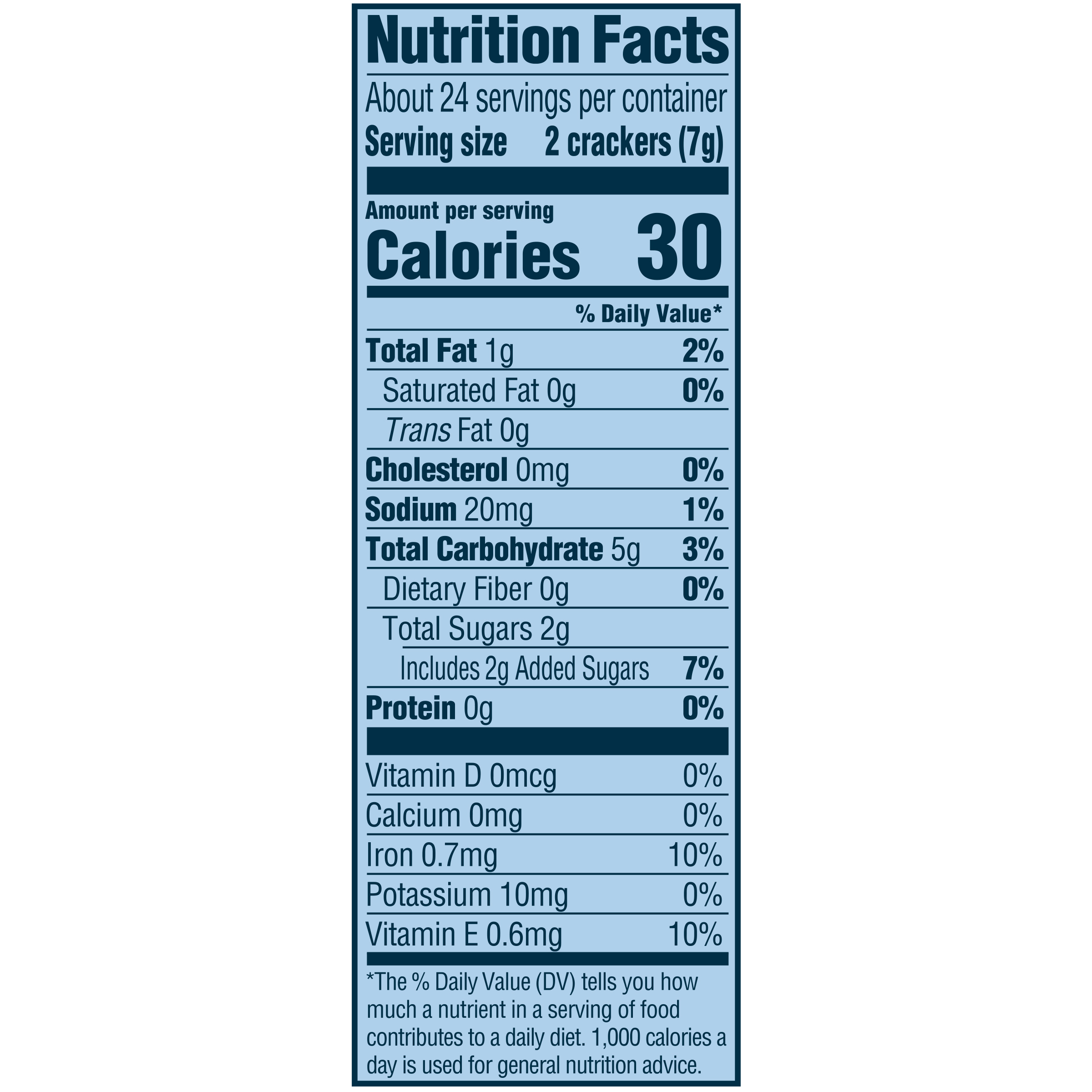 Animal Crackers Nutrition Facts